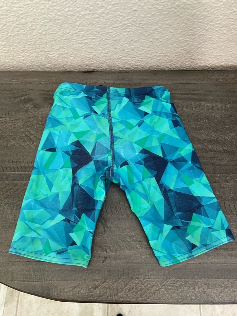 Sporti Kids Blue Geometric Swim team Shorts